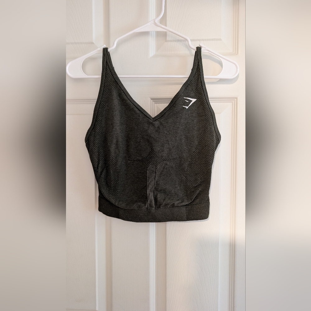 Dark Green Gym Sports Bra